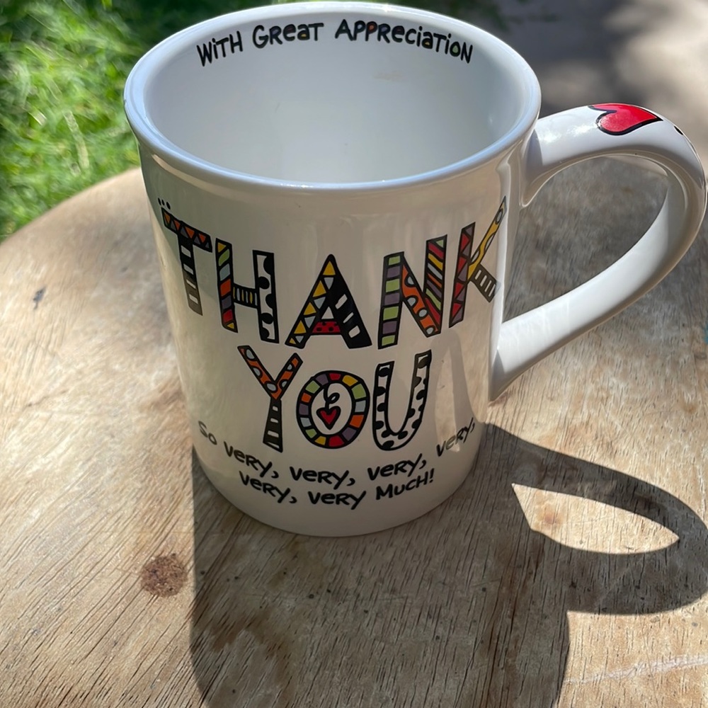LAURIE VEASEY THANK YOU GRATITUDE MUG